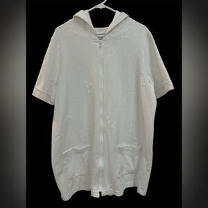 Sonoma White Hooded Swimsuit Coverup